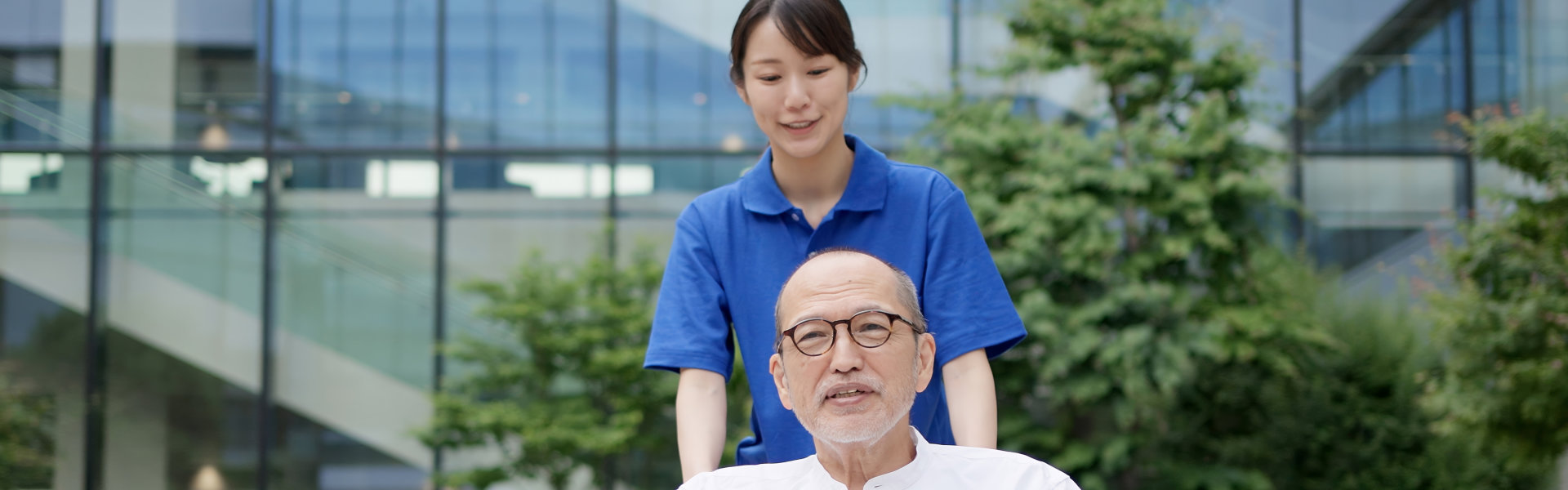 caregiver assisting elderly